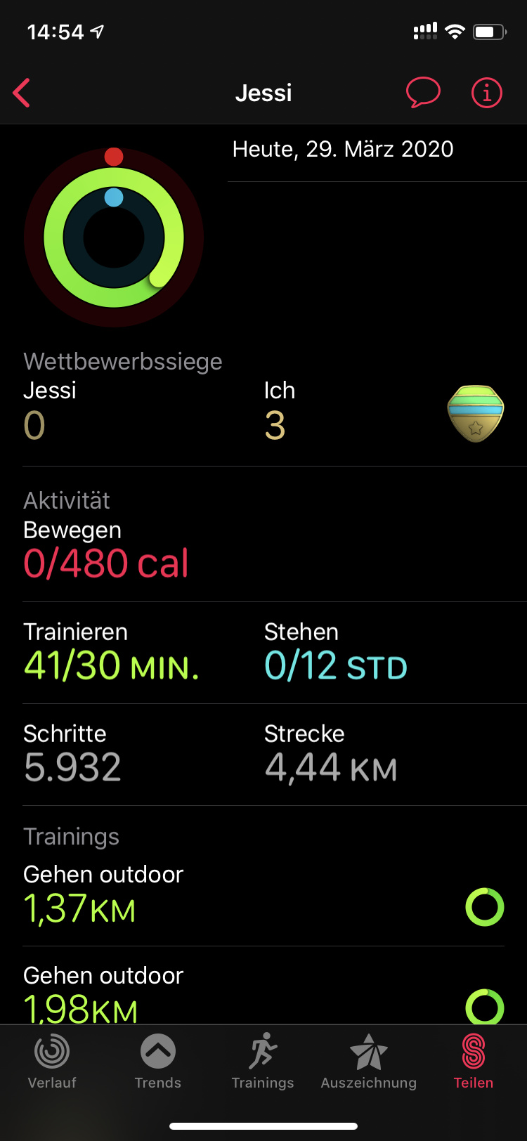 Apple Watch Aktivitäten - Apple Watch und watchOS - JOCR hilft!