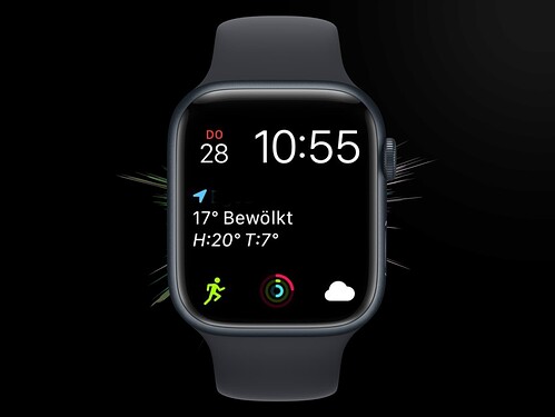 Apple Watch mit Modulare Watch face